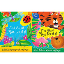 Mad About Minibeasts! & Mad About Mega Beasts!: A Fun Collection by Giles Andreae & David Wojtowycz, Featuring Rhymes and Colorful Illustrations of Fascinating Small and Large Creatures