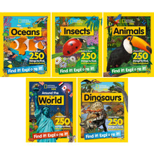National Geographic Kids: Find It! Explore It! Collection – Interactive Adventures Across Oceans, Insects, Animals, Around the World, and Dinosaurs