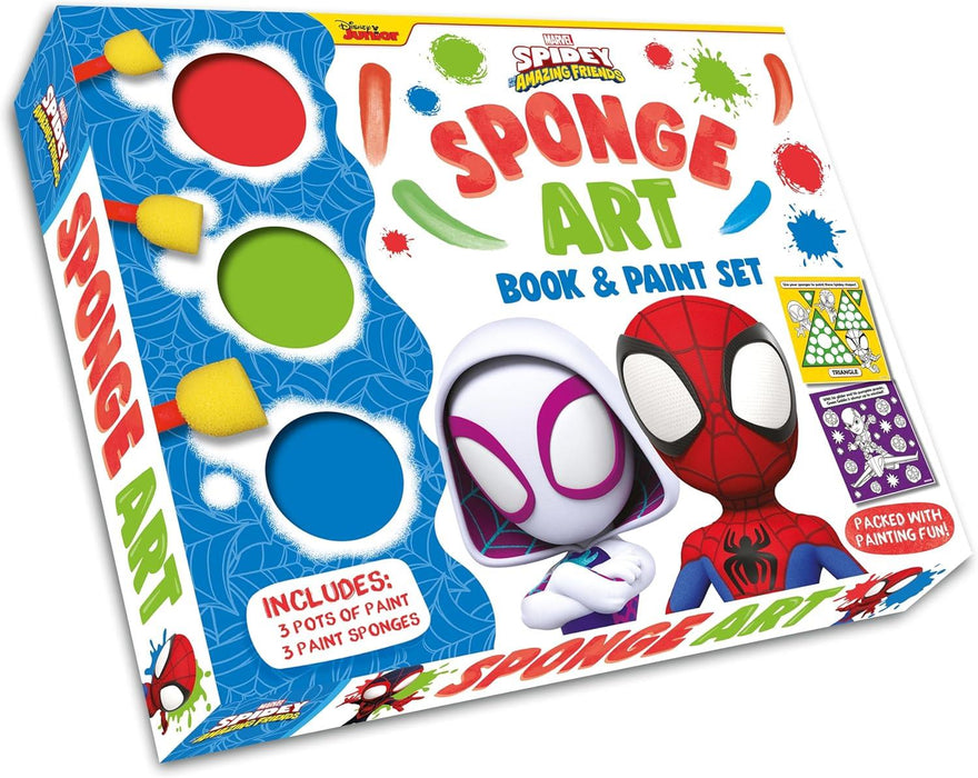 Marvel Spidey Amazing Friends: Sponge Art Book & Paint Set