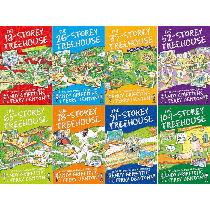 The Treehouse Series by Andy Griffiths & Terry Denton: The 13 to 104-Storey Treehouse