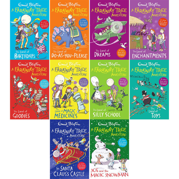 Enid Blyton's Faraway Tree Adventures Collection: 10 Magical Books – Journey to the Land of Birthdays, Toys, Christmas & More – Perfect for Young Readers