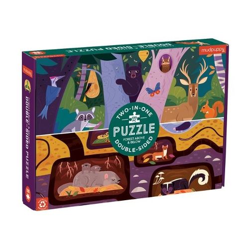 Mudpuppy Puzzle Two In One  - Forest Above & Below (100pc)