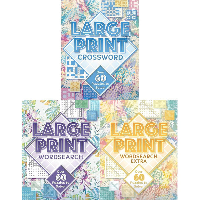 Large Print Puzzles Collection: Crosswords, Wordsearch & Wordsearch Extra (3-Book Set)