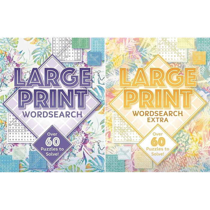 Large Print Puzzles Collection: Wordsearch & Wordsearch Extra (2-Book Set)