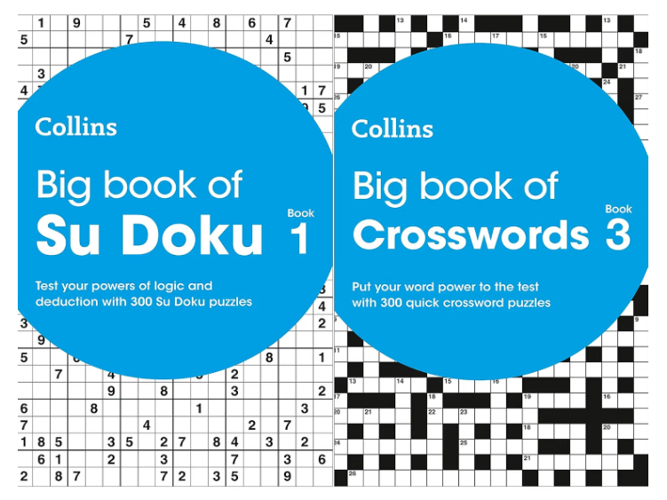 Collins Puzzles Collection: Big Book of Sudoku Book 1 & Big Book of Crosswords Book 3