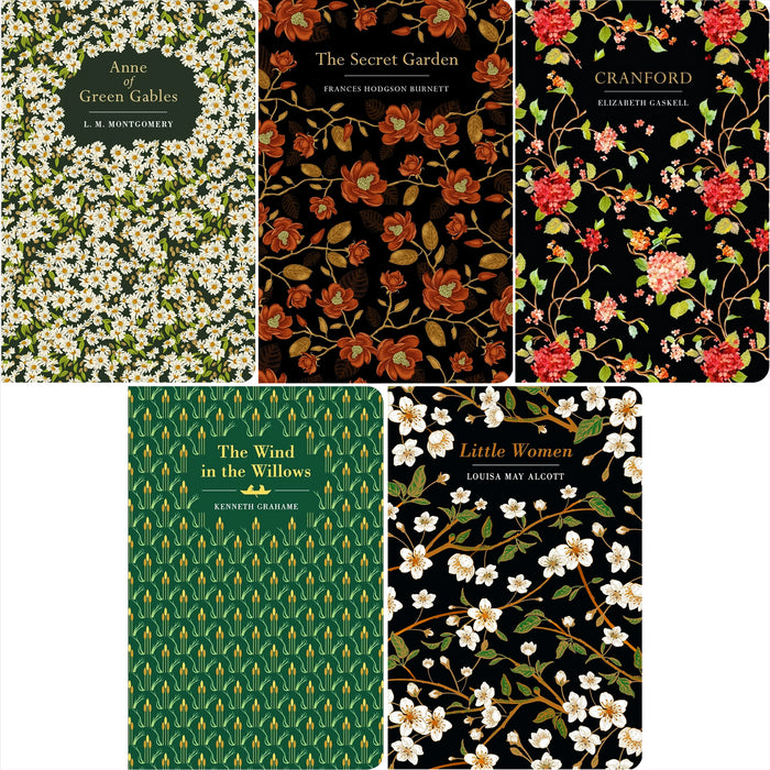 Wholesome & Heartwarming Classics: Anne of Green Gables, Little Women, The Secret Garden, Cranford & The Wind in the Willows (Hardcover, 5 Books) in Exquisite Chiltern Editions