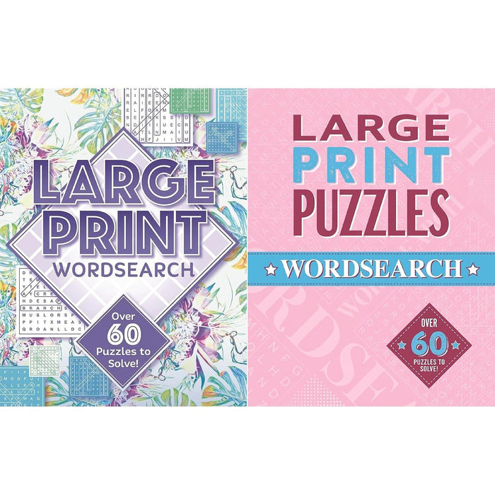 Large Print Puzzles Collection: Wordsearch (2-Book Set)