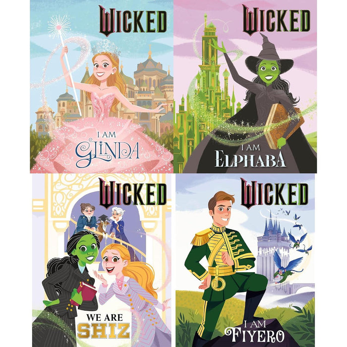 Wicked Movie Picture Books Collection: Glinda, Elphaba, Shiz University & Fiyero