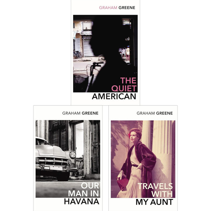 Graham Greene: Espionage & Adventure Collection – Travels with My Aunt, Our Man in Havana, & The Quiet American – Exploring Politics, Humour, and the Human Condition (3-Book Set)