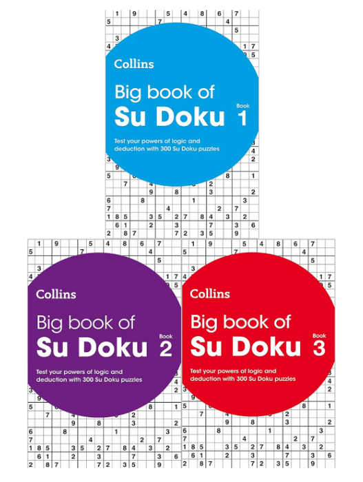 Collins Su Doku Collection: Big Book of Su Doku Book 1, Big Book of Su Doku 2 & Big Book of Su Doku 3