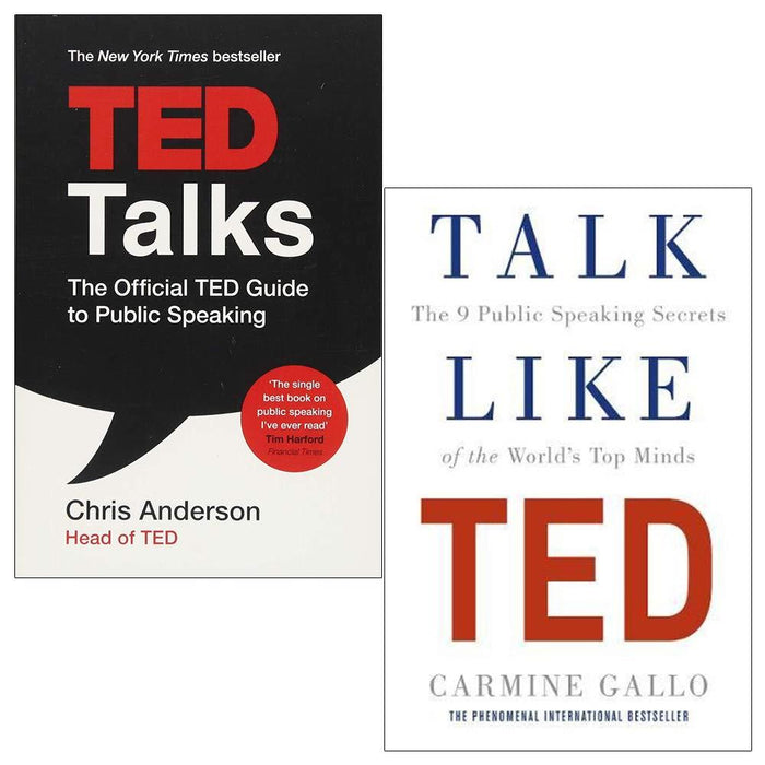 Ted Talks and Talk Like TED 2 Books Collection
