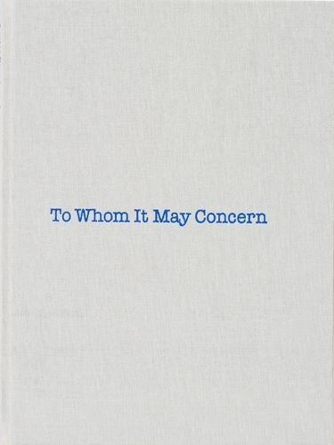 To Whom It May Concern
