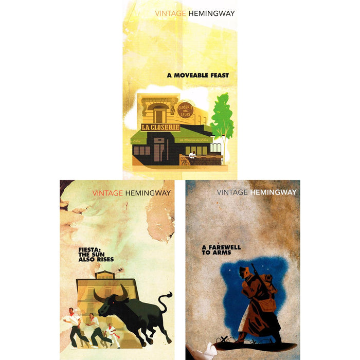 Ernest Hemingway: Expatriate & War Collection – A Moveable Feast, Fiesta. The Sun Also Rises & Farewell to Arms – A Journey Through Love, Disillusionment, and Conflict (3-Book Set)