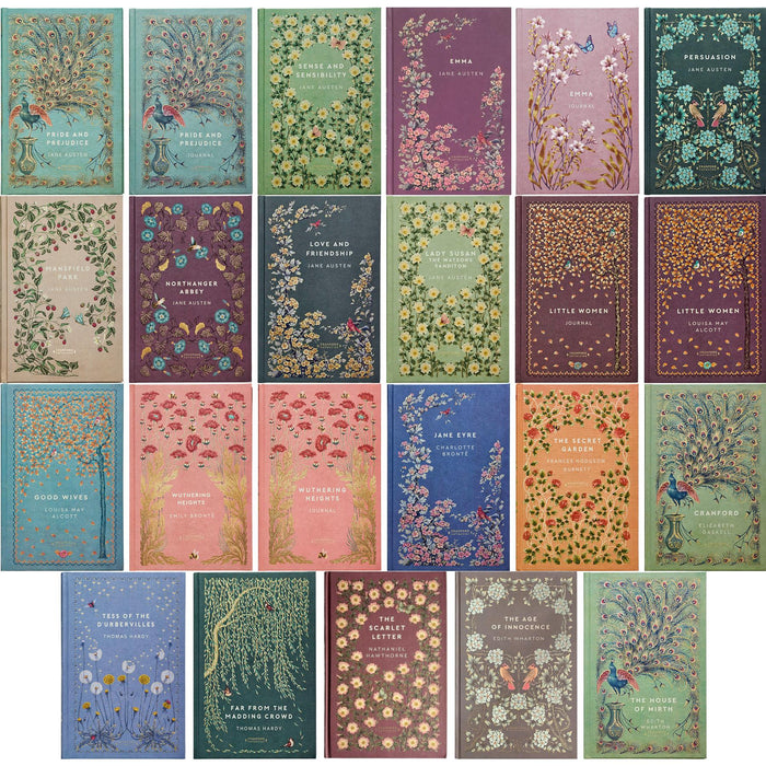 Cranford Edition Ultimate Classics Collection (Hardcover, 19 Books) with 4 Journals – Featuring Jane Austen, Alcott, Brontë Sisters, Burnett, Gaskell, Hardy, Hawthorne & Wharton