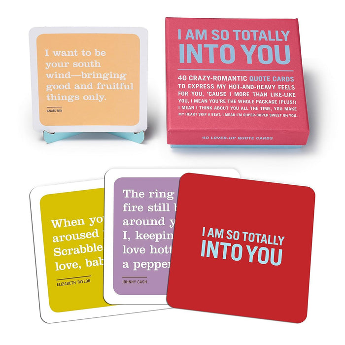 Knock Knock I Am So Totally Into You Inner-Truth Love Quote Cards Deck, 40 Affirmation Cards & Romantic Gifts, 4.25 x 4.25-inches: Inner-Truth Decks