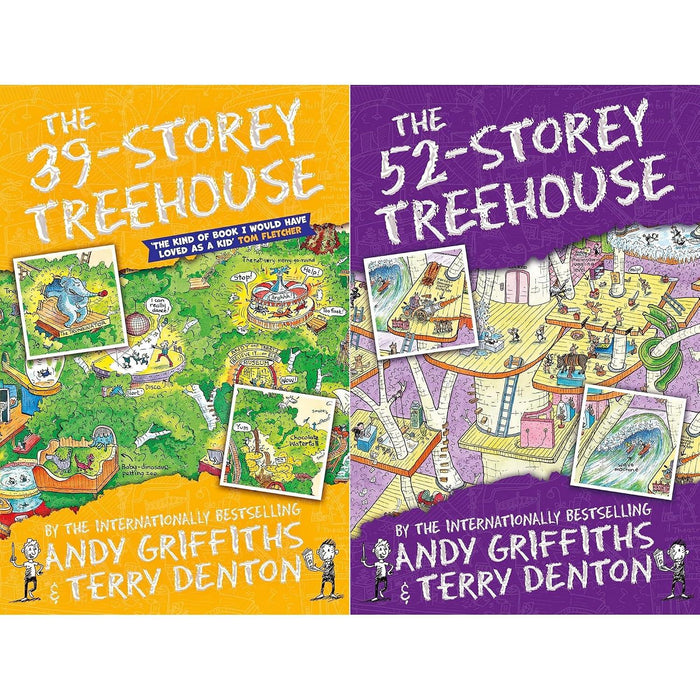 The Treehouse Collection: 2-Book Set by Andy Griffiths & Terry Denton (The 39-Storey Treehouse, The 52-Storey Treehouse)