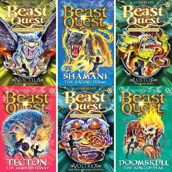 Beast Quest Series 10 Collection: Noctila the Death Owl, Shamani the Raging Flame, and More – Six Epic Adventures of Magic and Heroism for Young Readers