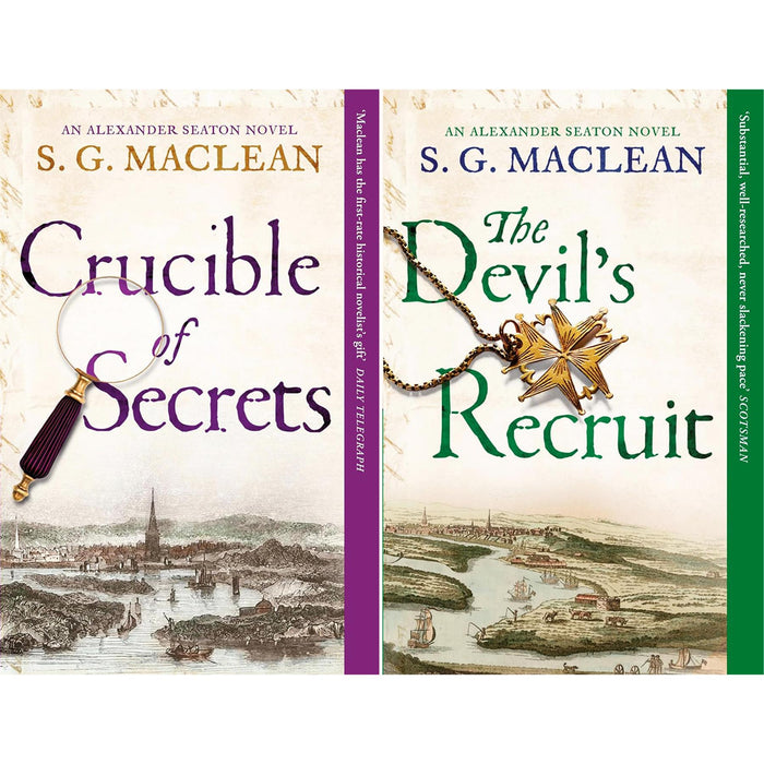 Alexander Seaton Two-Book Collection by S. G. MacLean: Crucible of Secrets & The Devil's Recruit – Suspenseful Historical Thrillers of Murder, Betrayal, and Political Intrigue