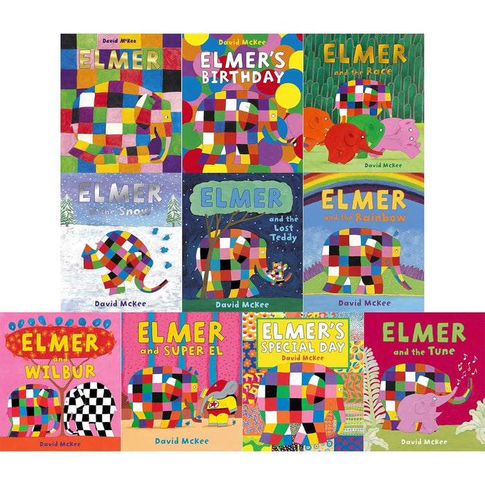 Elmer the Patchwork Elephant Collection by David McKee