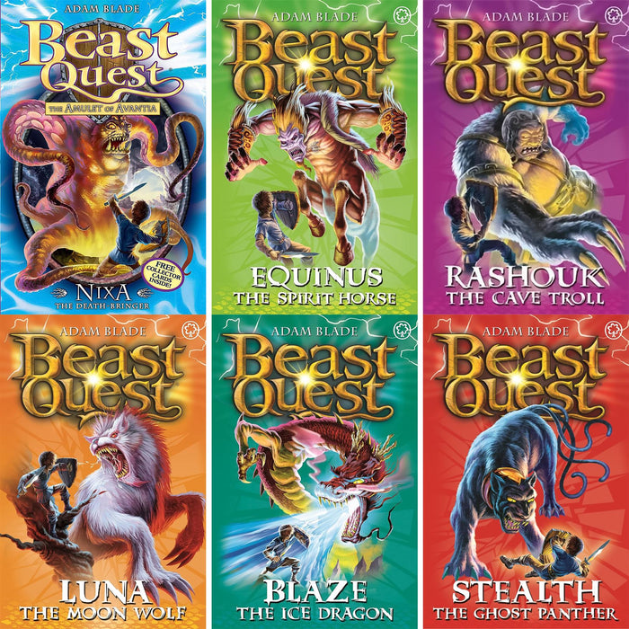Beast Quest Series 1–5 Collection (30 Books) – The Dark Realm, The Golden Armour, The Dark Realm (Return), The Amulet of Avantia, and The Shadow Beasts: Epic Fantasy Adventures for Young Readers