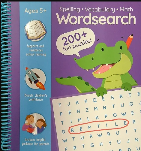 Wordsearch 200+ Fun Puzzles Ages 5+