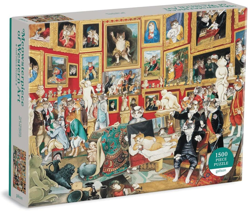Tribuna of the Uffizi Meowsterpiece of Western Art 1500 Piece Puzzle