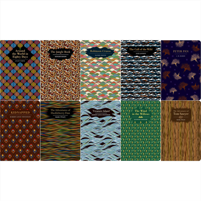 The Grand Adventure Collection: Treasure Island, Robinson Crusoe, The Call of the Wild & More (Hardcover, 10 Books) – Timeless Explorations in Exquisite Chiltern Editions