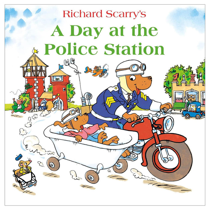 Richard Scarry's Busy Adventures: A Day at the Police Station, Fire Station, and Airport – Exploring Community Heroes and Places
