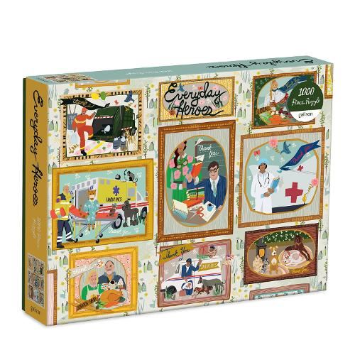 Galison 9780735368538 Everyday Heroes 1000 Piece Puzzle
