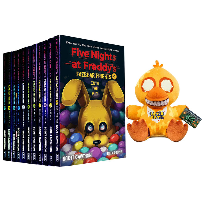 Five Nights at Freddy’s Complete Fazbear Frights 11-Book Collection with Exclusive Funko Plush: Jack-O-Chica – Dive into Freddy’s World of Horror and Mystery