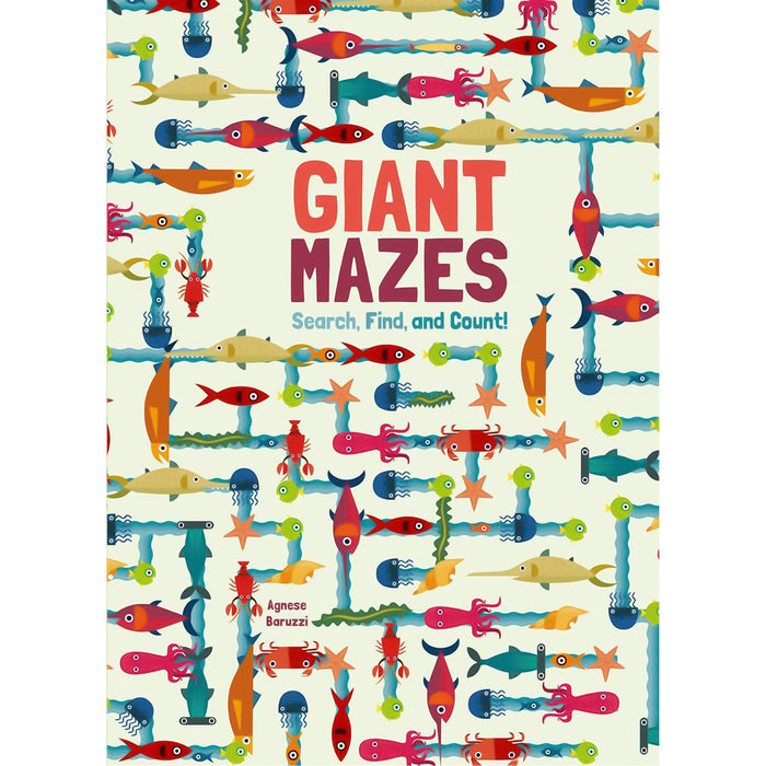 Agnese Baruzzi’s Search, Find & Count Collection: Engaging Counting Adventures Across Nature, Monsterland, Mazes, and Dinoland