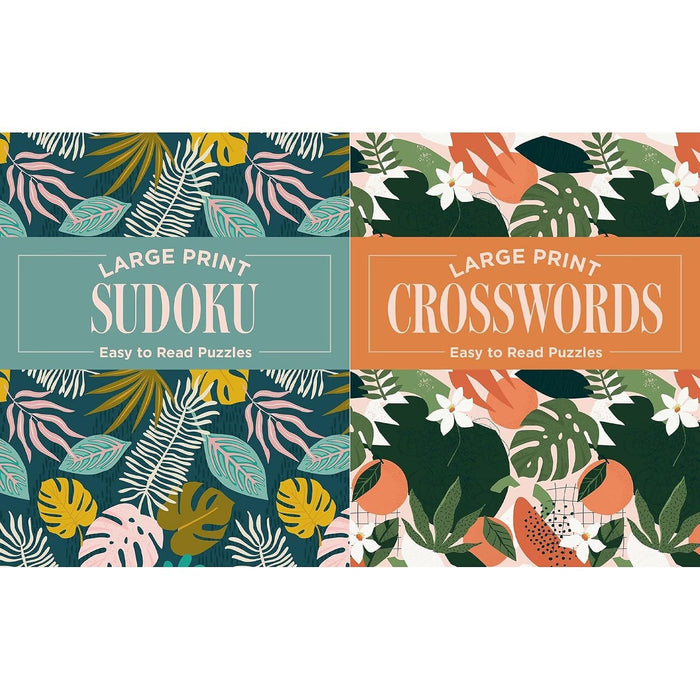 Large Print Puzzles Collection: Sudoku & Crosswords