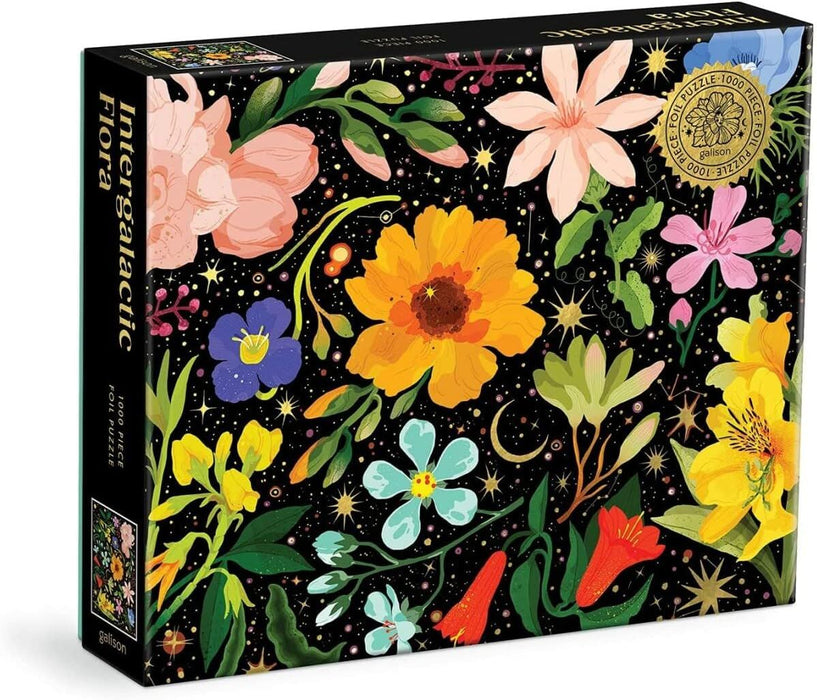 Galison 9780735372917 Intergalactic Flora Jigsaw Puzzle, Multicoloured, 1000 Pieces