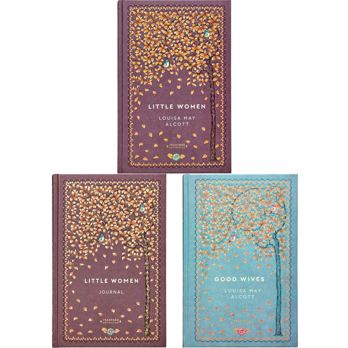 Little Women & Good Wives by Louisa May Alcott (Hardcover) with Journal – A Cranford Collection Set of Timeless Stories, Enduring Family Bonds, and a Beautiful Space for Personal Reflections