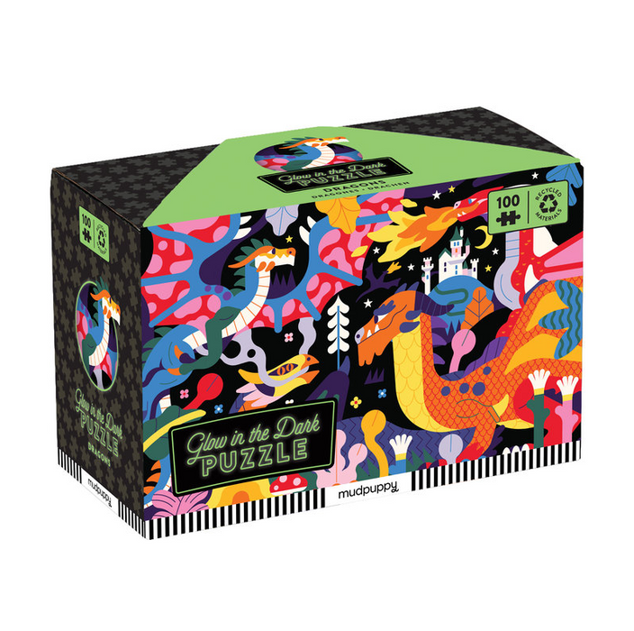Dragons 100 Peice Glow in the Dark Puzzle