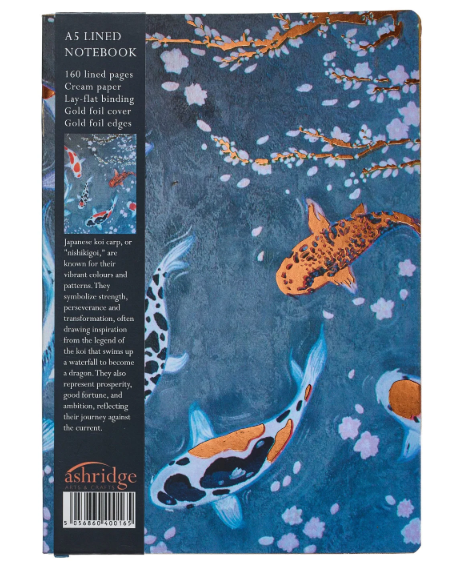 Ashridge: A5 Lined Notebook - Koi