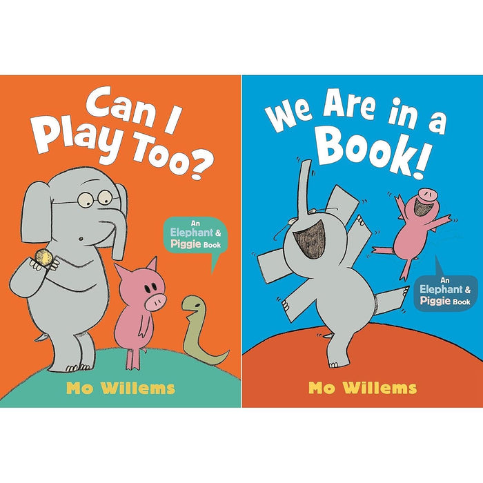 Elephant & Piggie Collection by Mo Willems: Can I Play Too? & We Are in a Book!