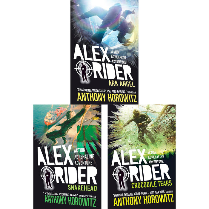 Alex Rider Mission Series (Parts 6, 7 & 8): Ark Angel, Snakehead & Crocodile Tears – Thrilling Spy Adventures for Young Readers by Anthony Horowitz