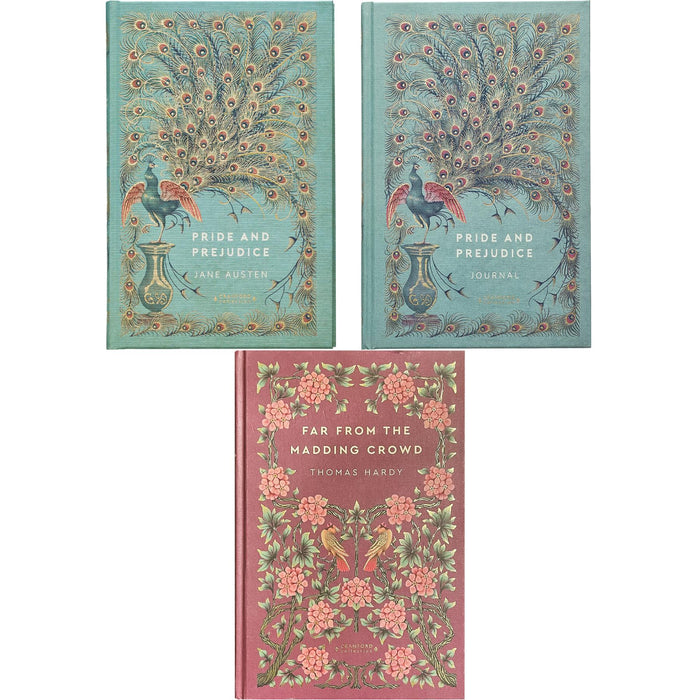 Pride and Prejudice by Jane Austen & Far from the Madding Crowd by Thomas Hardy (Hardcover, 2 Books) with Pride and Prejudice Journal – A Cranford Edition Set of Love, Strength & Timeless Romance