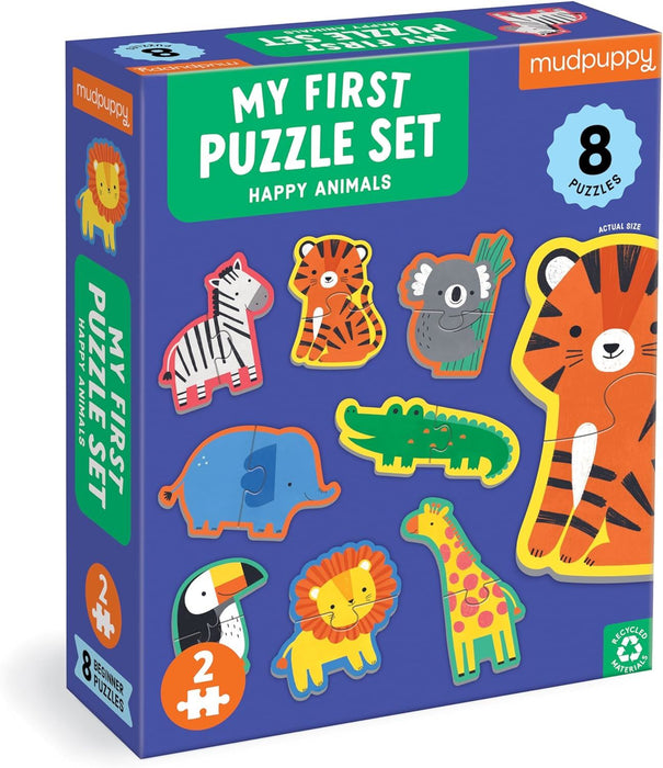 Mudpuppy 9780735376458 Happy Animals Jigsaw Puzzle, Multicoloured, one Size