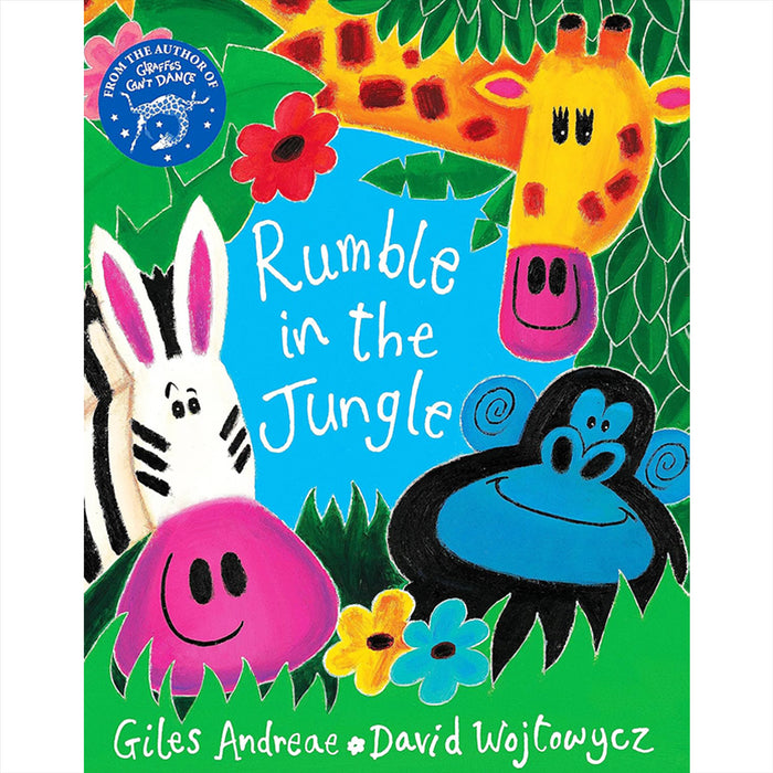 Farmyard Hullabaloo, Rumble in the Jungle, Commotion in the Ocean & More: A Collection of 6 Rhyming Animal Adventures by Giles Andreae & David Wojtowycz, Featuring Giraffes, Dinosaurs, and Minibeasts