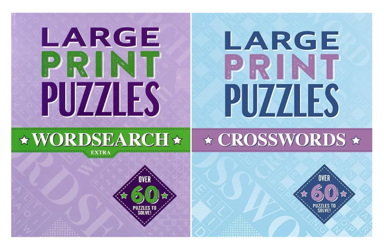 Large Print Puzzles Collection: Wordsearch Extra & Crosswords