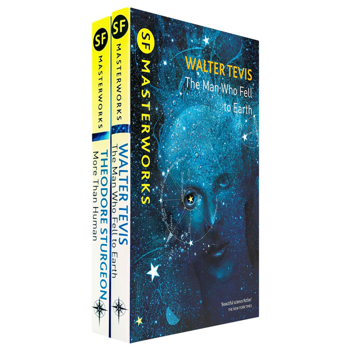SF Masterworks Collection – Evolution, Alienation & Human Potential in More Than Human by Theodore Sturgeon & The Man Who Fell to Earth by Walter Tevis (2-Book Set)