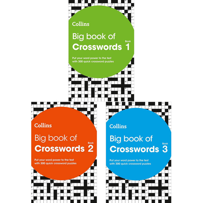 Collins Big Book of Crosswords Collection: 300 Quick Puzzles in Volumes 1, 2, and 3 for Puzzle Enthusiasts