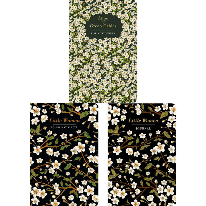 Anne of Green Gables by L. M. Montgomery & Little Women by Louisa May Alcott (Hardcover, 2 Books) with a Matching Journal – Heartwarming Classics in Exquisite Chiltern Editions