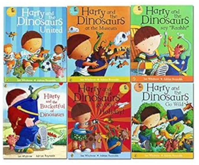 Harry and the Dinosaurs Series 6 Books Collection Set With Bag by Ian Whybrow