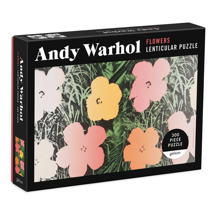 Andy Warhol Flowers 300 Piece Lenticular Puzzle