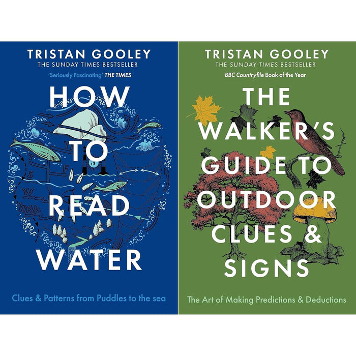 Tristan Gooley Landscape Collection: How To Read Water & Walker's Guide to Outdoor Clues & Signs