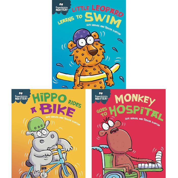 Experiences Matter Set: Learning to Swim, Riding a Bike, and Visiting the Hospital – A Three-Book Collection to Build Confidence and Overcome New Challenges