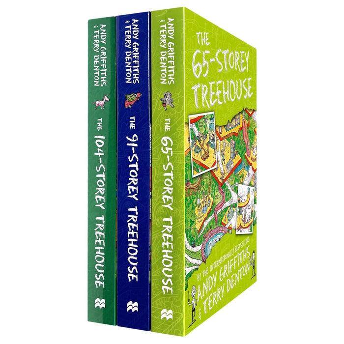 The Treehouse Series by Andy Griffiths & Terry Denton: The 65, 91 & 104-Storey Treehouse